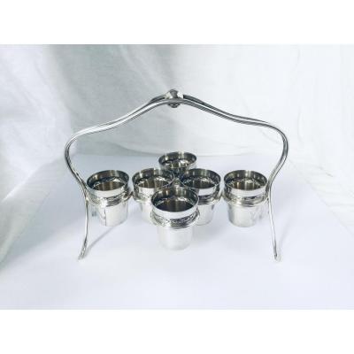 Liquor Service In Silver Metal