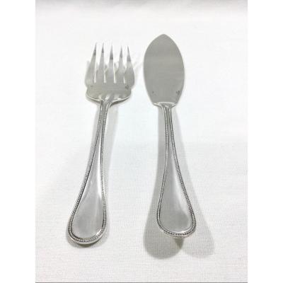 Christofle - Fish Service Cutlery Pearl Model