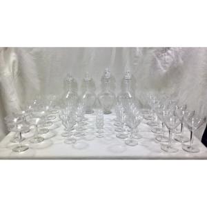 Art Deco Crystal Glass Service