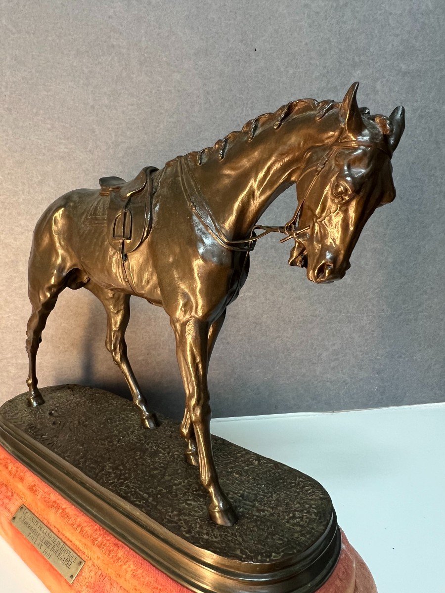 Pierre-jules Mène (1810-1879) - Cheval De Course En Bronze-photo-4