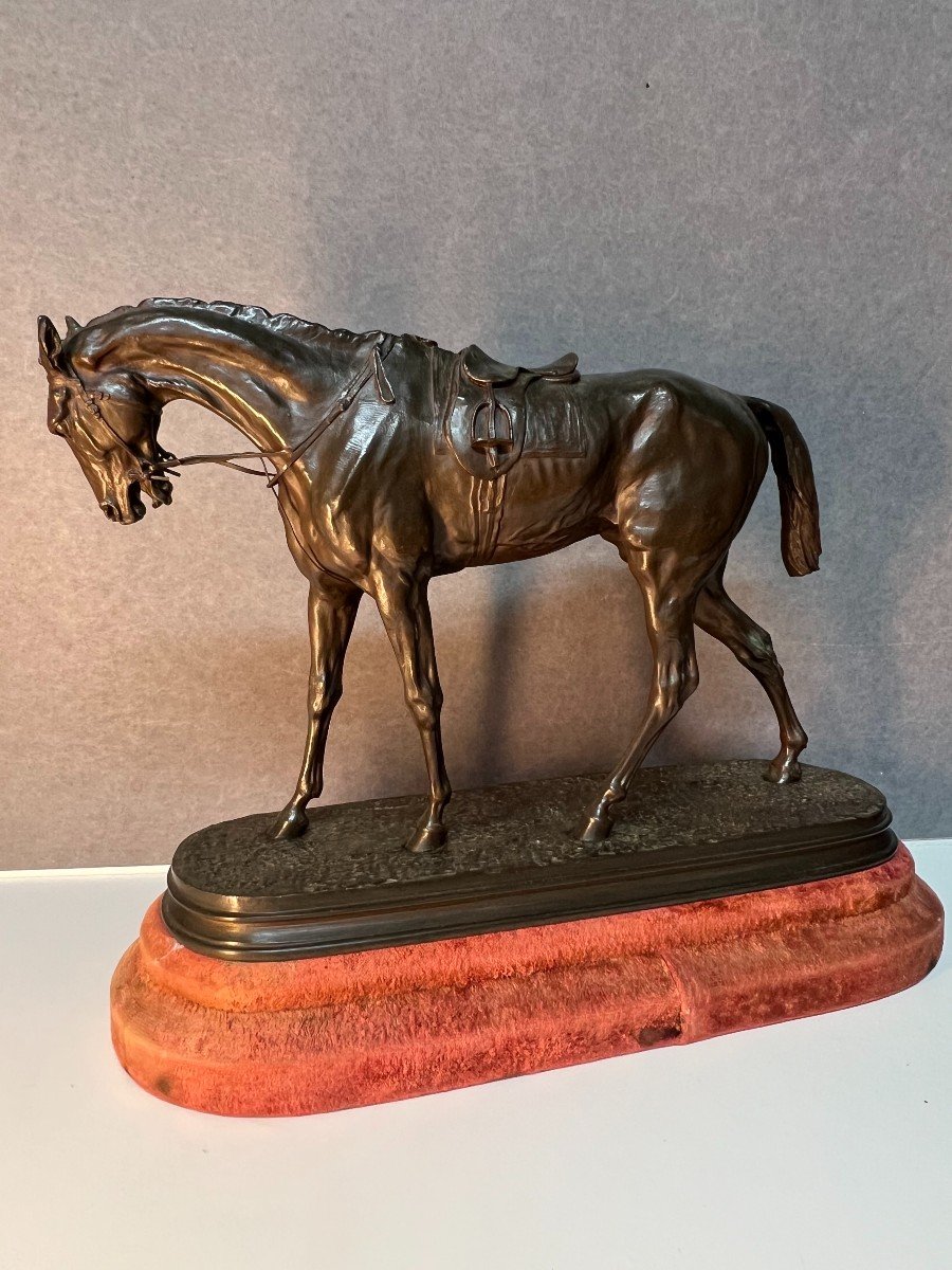 Pierre-jules Mène (1810-1879) - Cheval De Course En Bronze-photo-5