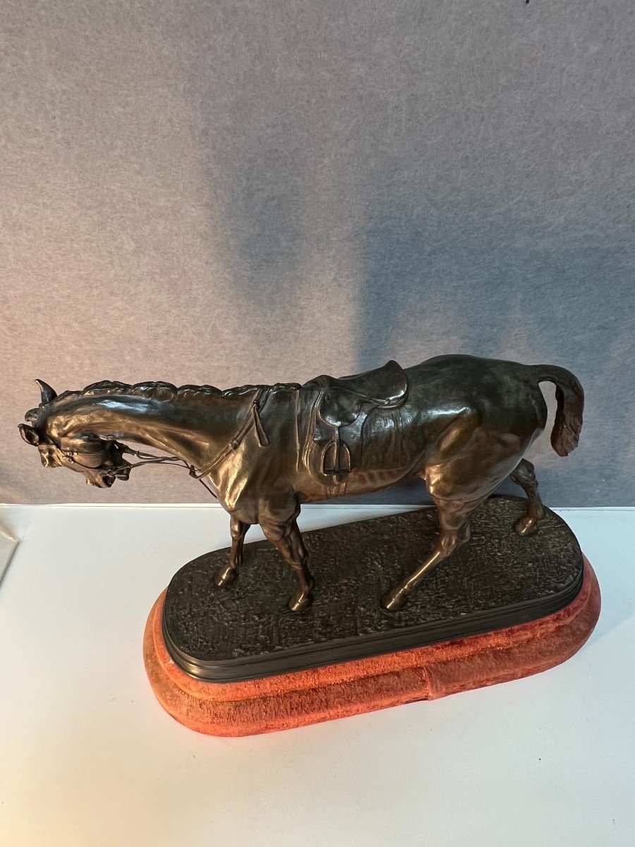 Pierre-jules Mène (1810-1879) - Cheval De Course En Bronze-photo-7