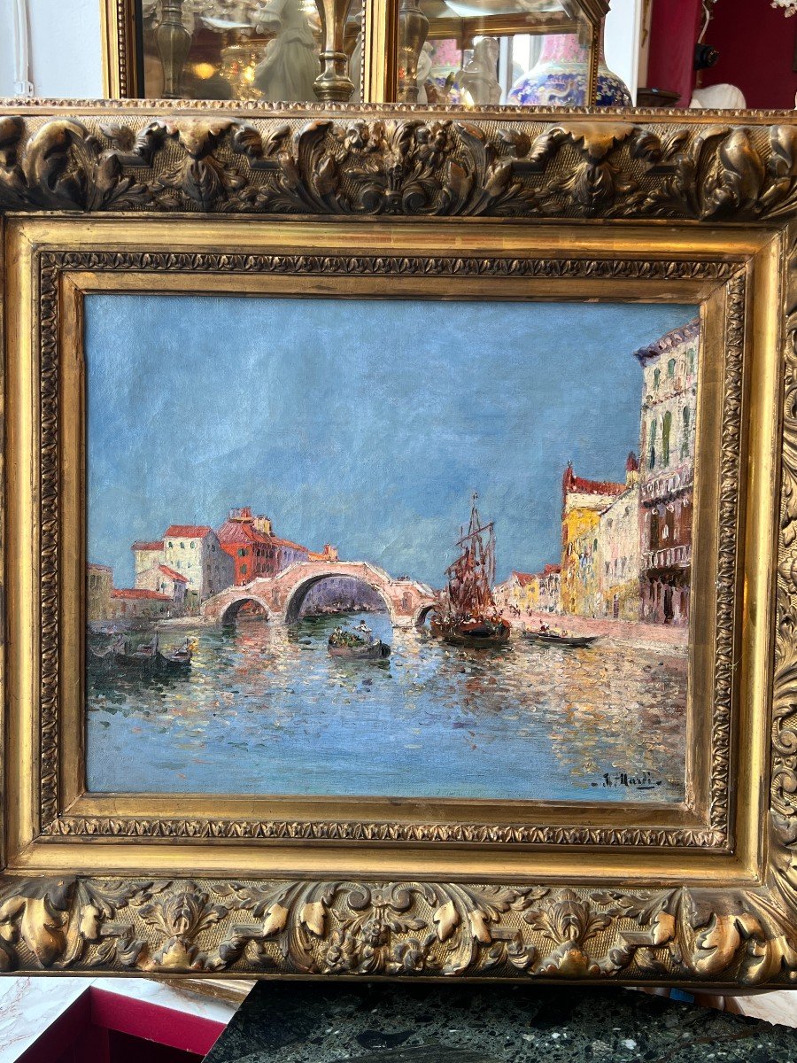 Magnificent Marine Painting Signed François Nardi (1861-1936)-photo-2