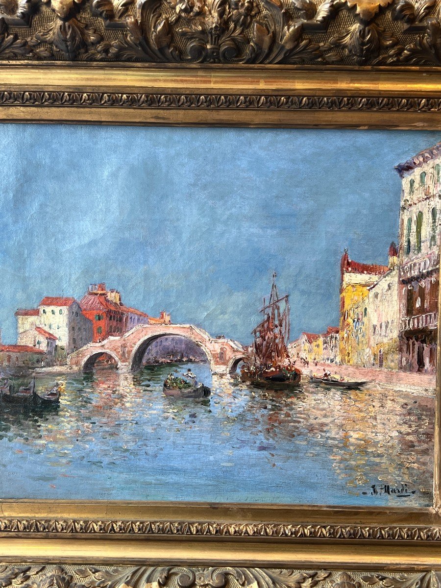 Magnificent Marine Painting Signed François Nardi (1861-1936)-photo-3