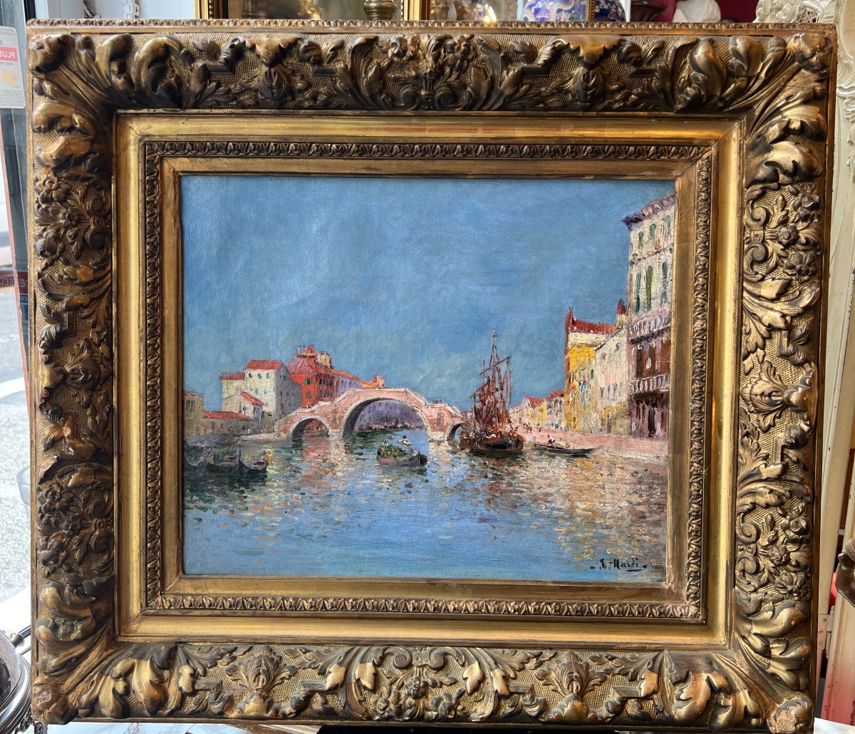 Magnificent Marine Painting Signed François Nardi (1861-1936)