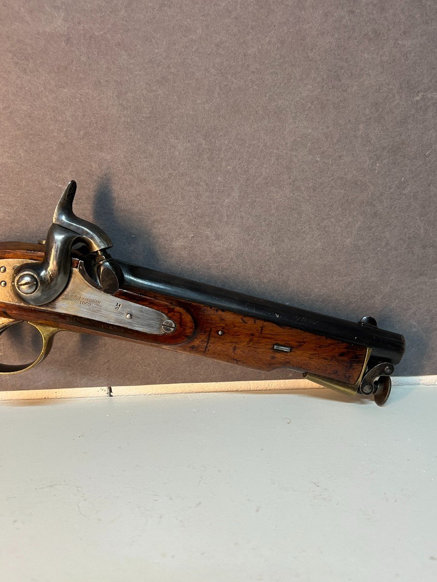 Pistolet De Lanceur à Percussion 650, Daté De 1869, Eig Birmingham' Et 'joseph Smith'-photo-3