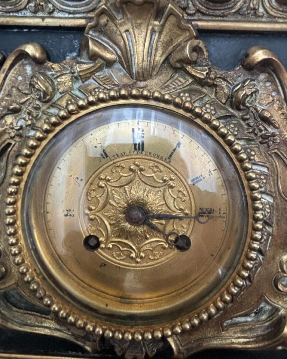 Très Importante Horloge Pendule De Cheminee "raphaël Raffaello Santi" Milieu XIXème-photo-4