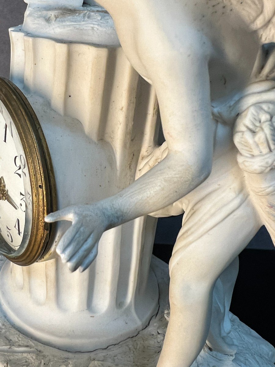 Beautiful 18th Century Pendulum Clock, Leroy In Paris Signed Noel Sailly, In Sèvres-photo-7