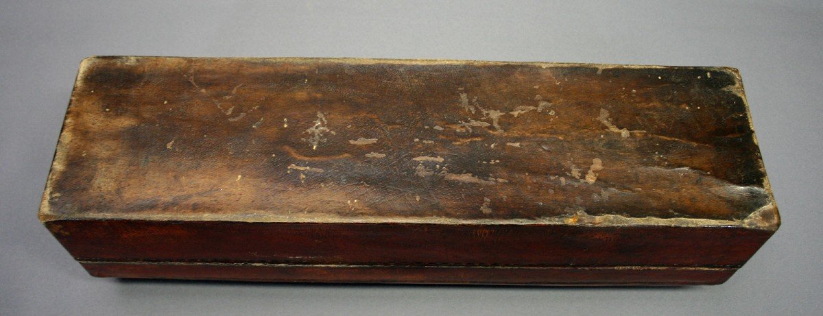 Antique Chinese Scroll Painting / Document Box-photo-4