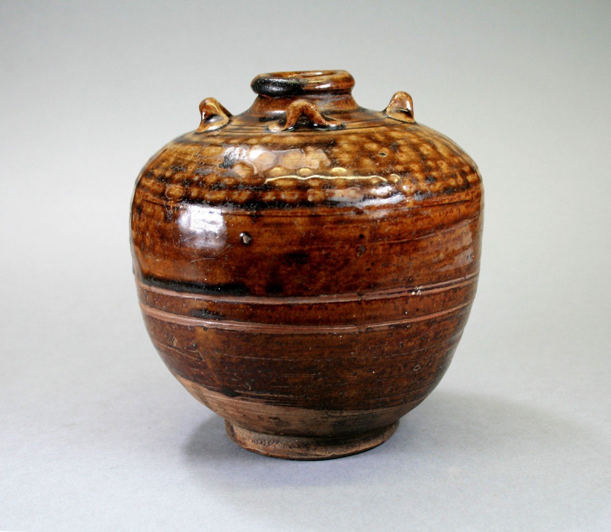 Antique Ceramic Jar Vietnam Champa Or Thai Swankalot C15th - South East Asian-photo-3