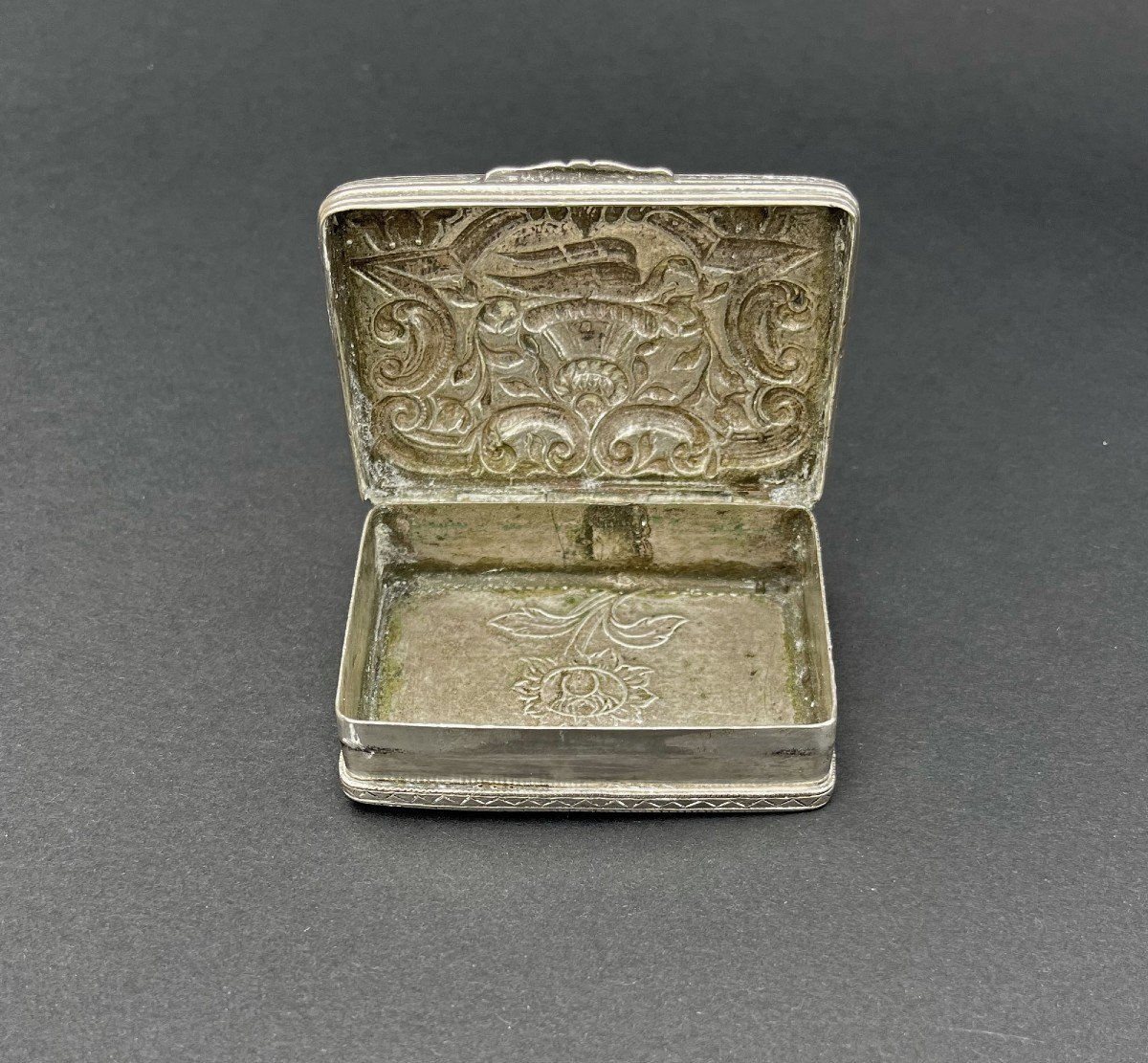 Silver Snuff Box  Ottoman Empire XIX Century-photo-1