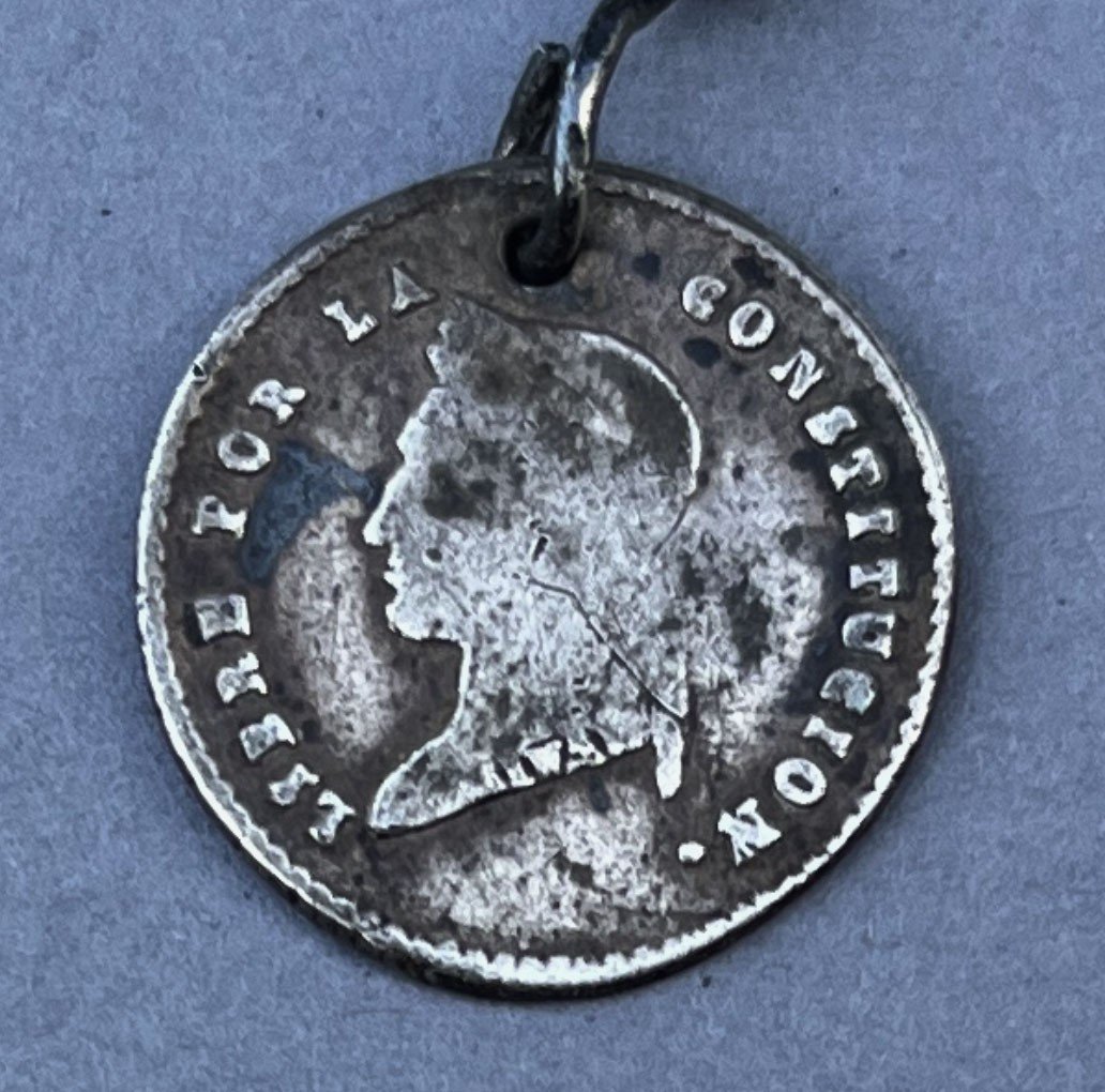 épingle De Cape En Argent Bolivien Antique Tupo Espagnol Colonial Sud-américain-photo-1