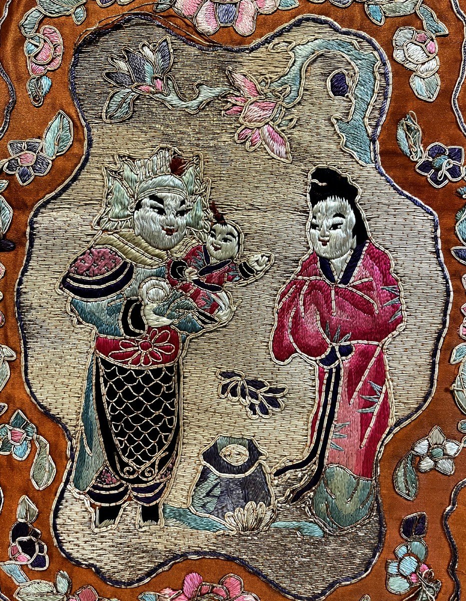 Antique Vietnamese Embroidery Nguyen Dynasty-photo-2