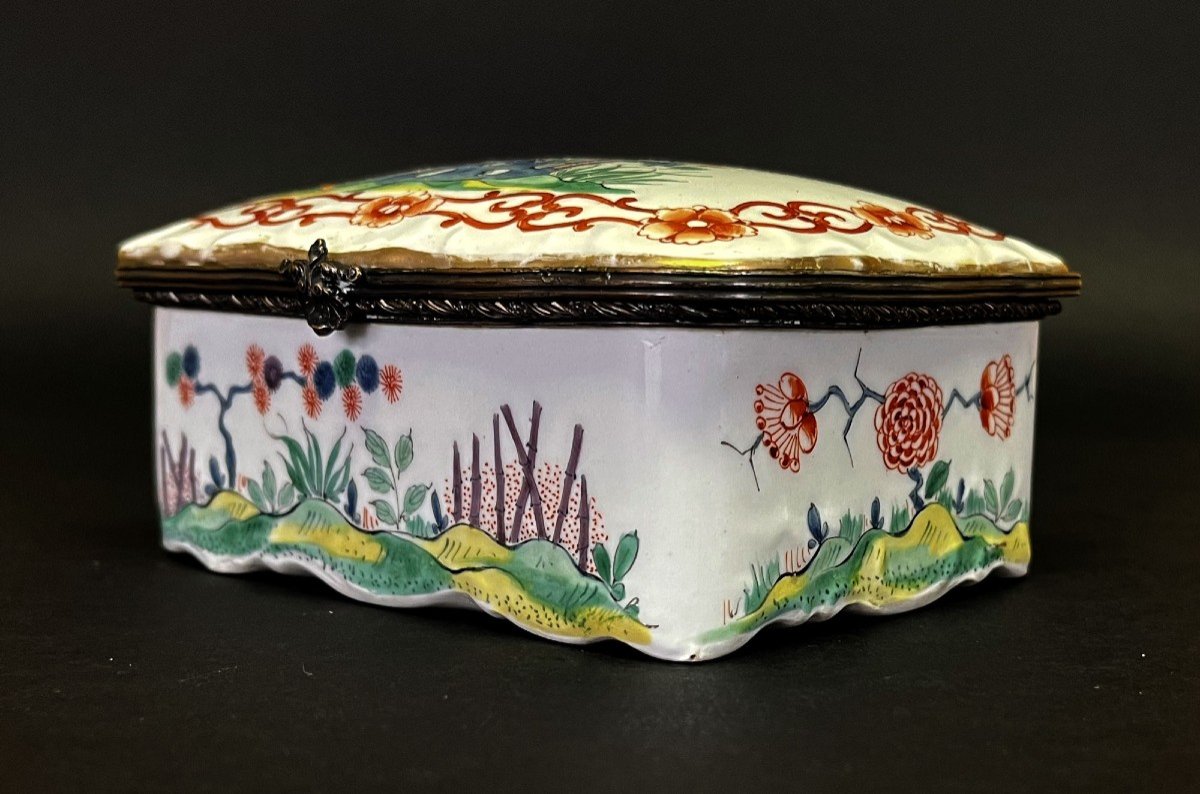 Antique French Porcelain Box Samson Chantilly Kakiemon-photo-3