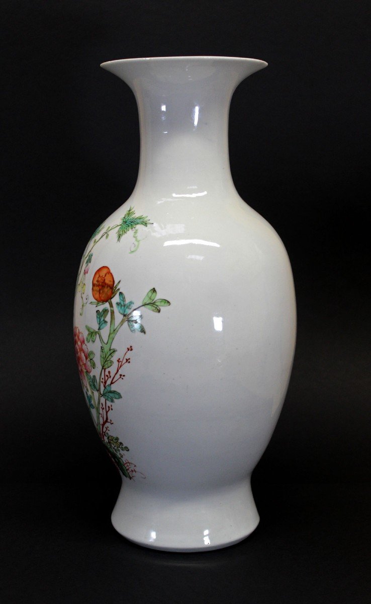 Large Antique Chinese Porcelain Vase China Decorative Interior Design-photo-2