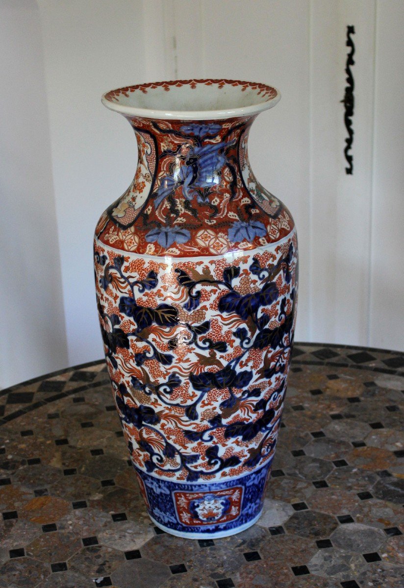 Large Antique Japanese Imari Porcelain Vase 62cm Interior Design-photo-1