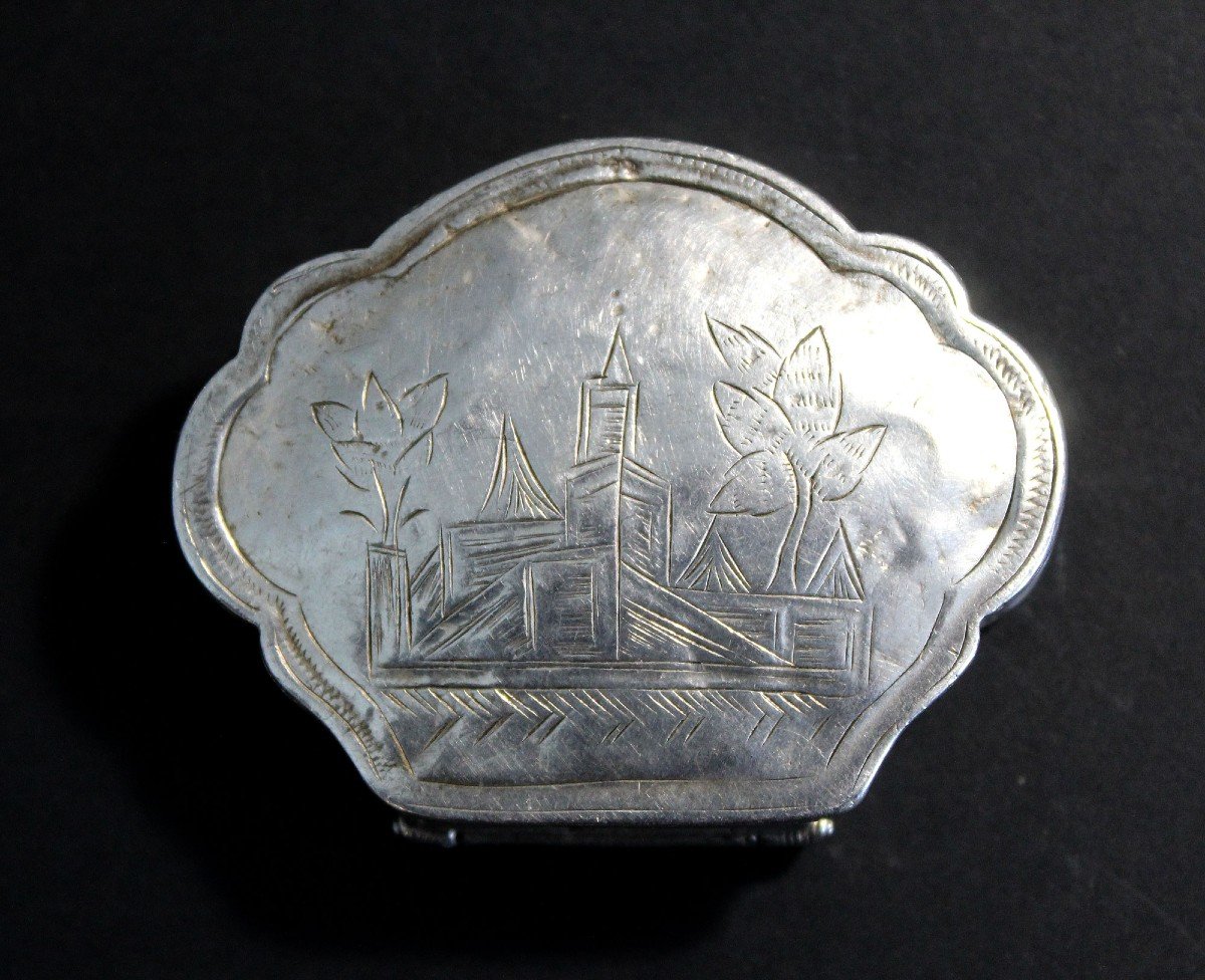 Tabatière Empire Ottoman Argent Massif XIXème Siècle-photo-4