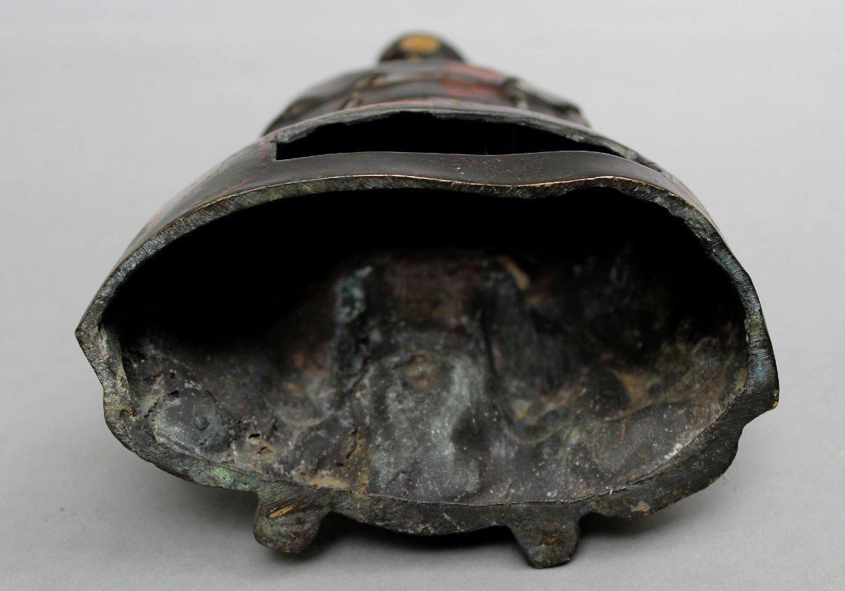 Figure Antique En Bronze Chinois d'Un Immortel-photo-4