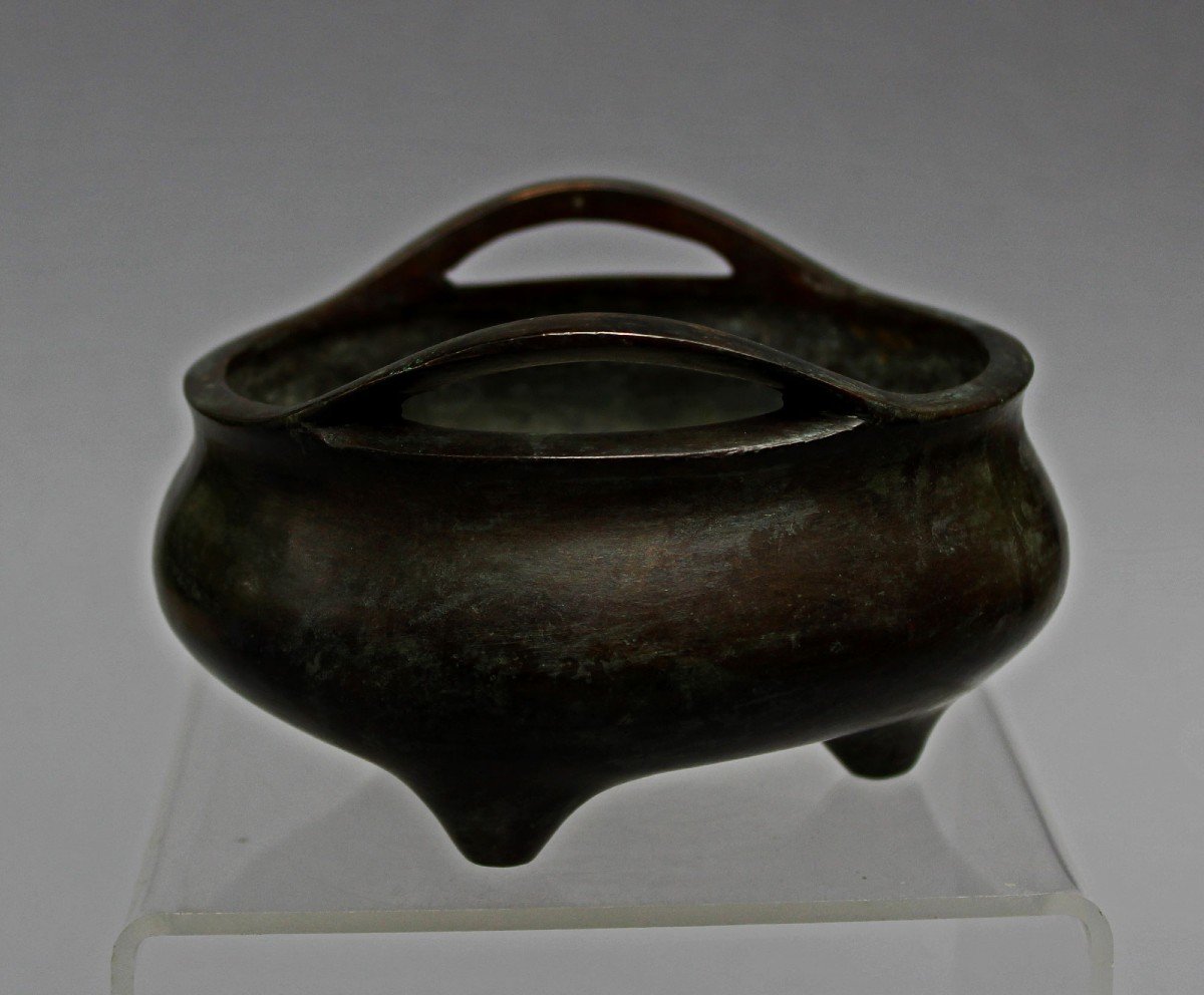 Vietnamese Bronze Incense Burner Vocational School Hanoi Vietnam Bleu De Hue-photo-4