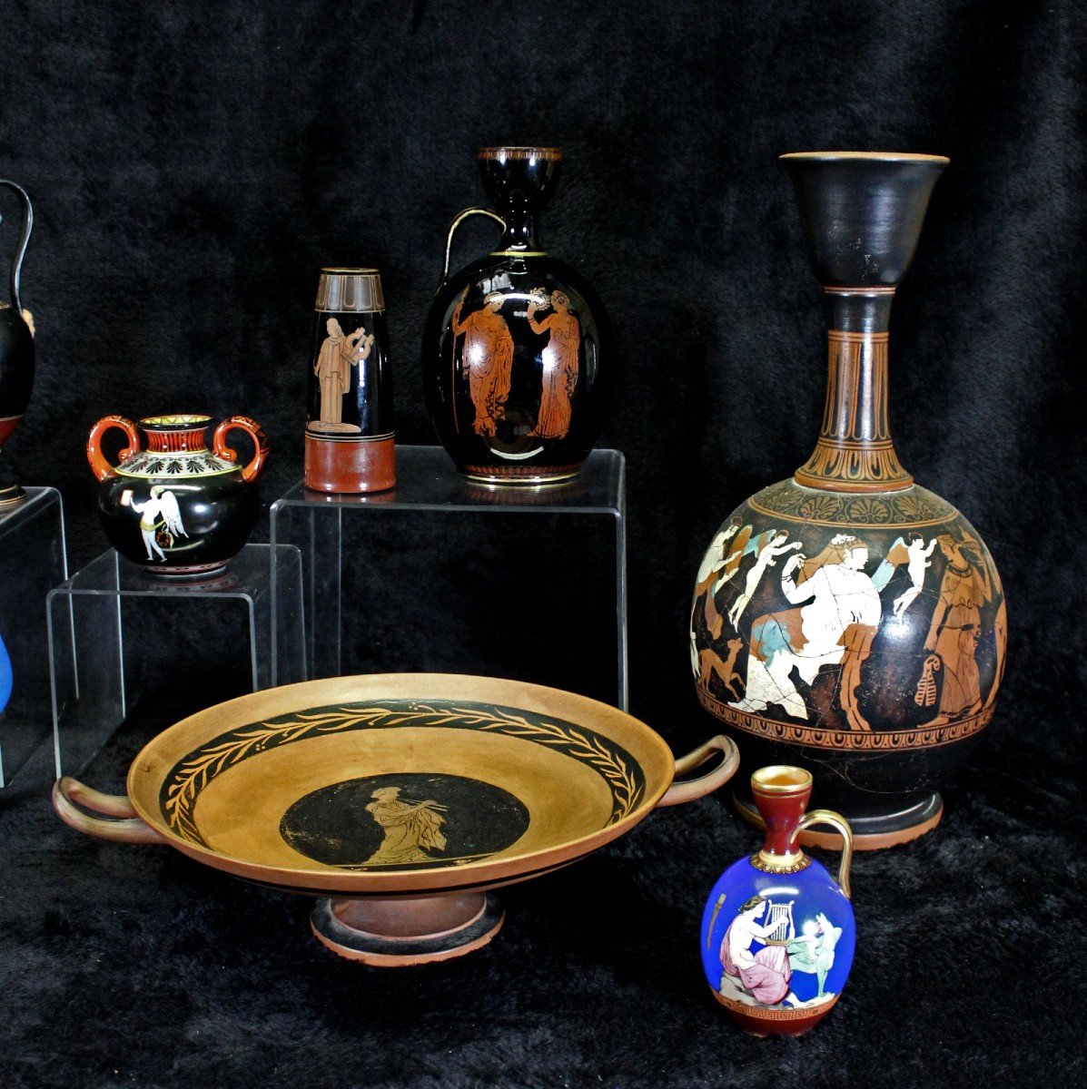 Collection Of Antique Ceramics From The Grand Tour Ancient Greece 15 Pieces Antiquities  -photo-2