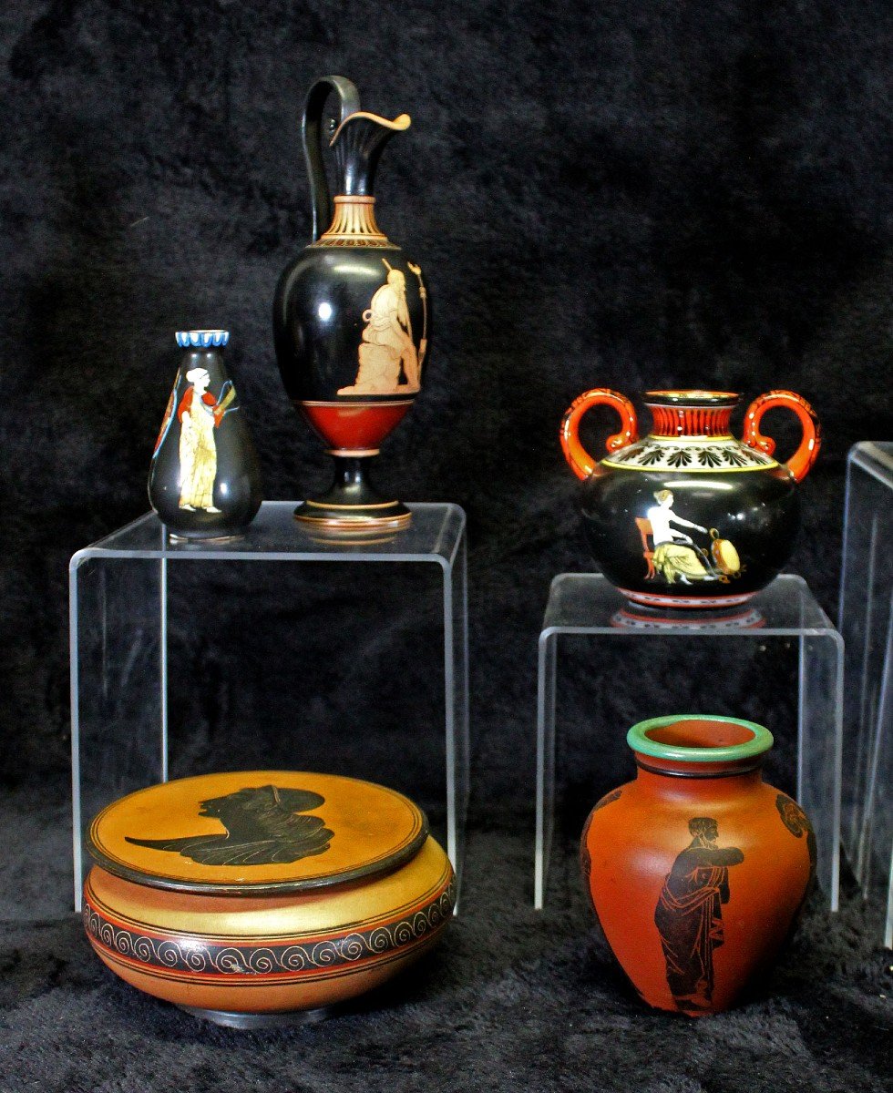 Collection Of Antique Ceramics From The Grand Tour Ancient Greece 15 Pieces Antiquities  -photo-3