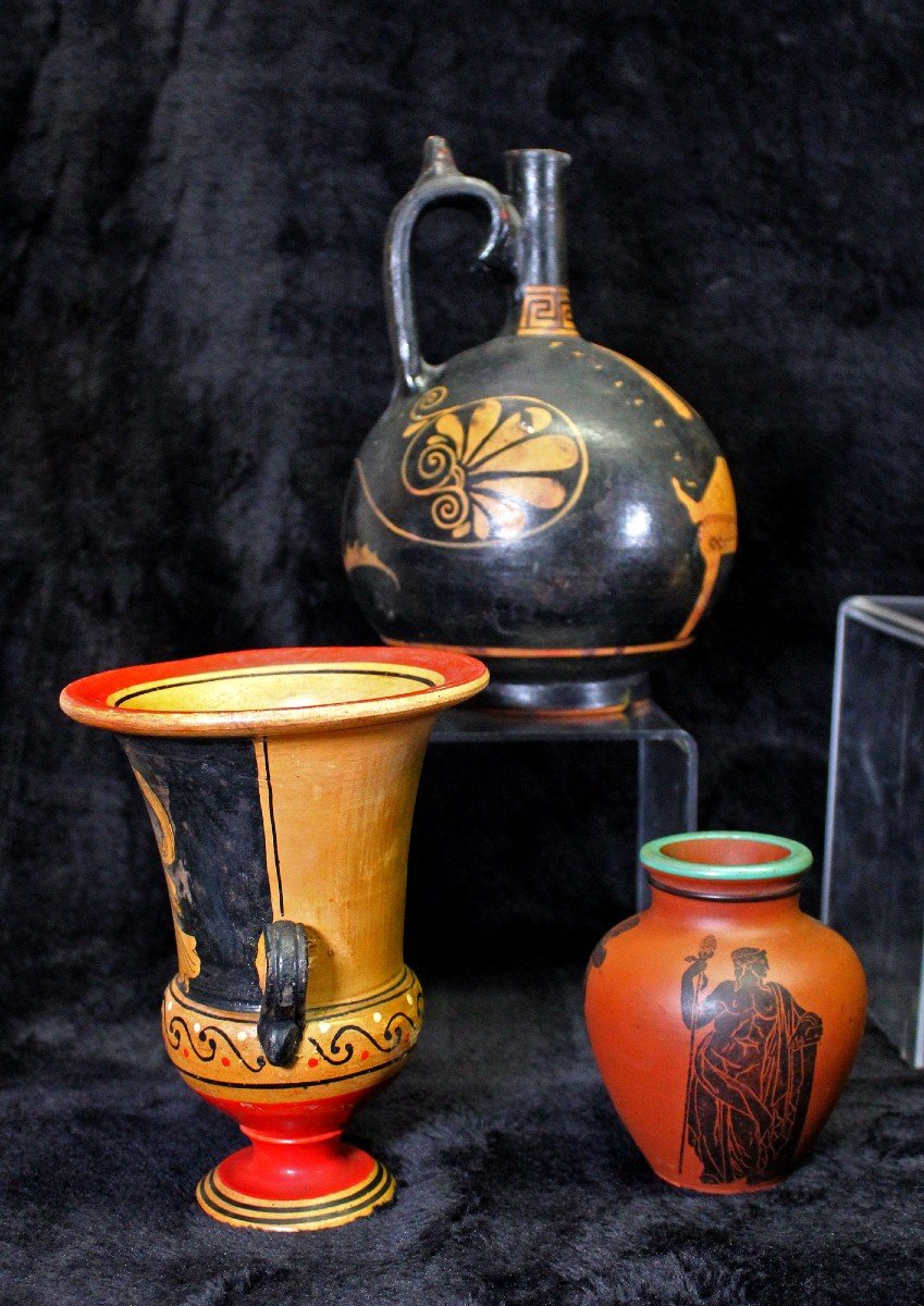 Collection Of Antique Ceramics From The Grand Tour Ancient Greece 15 Pieces Antiquities  -photo-1