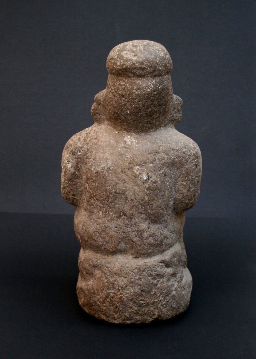 Antique Stone Sculpture From Papua New Guinea Oceania-photo-4