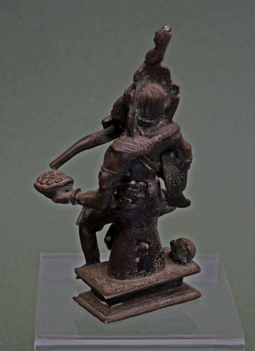 Antique Bronze Indien Ganesh Dieu Hindou éléphant Ganesha-photo-3