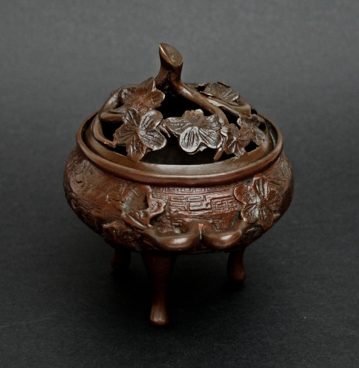 Antique Chinese Bronze Incense Burner China -photo-2