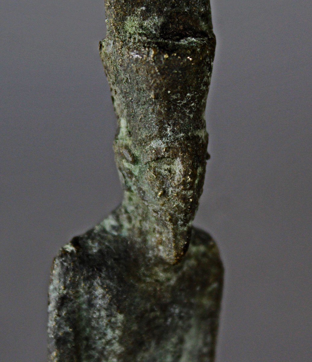 Ancient Egyptian Bronze Figure Of Amun-photo-1