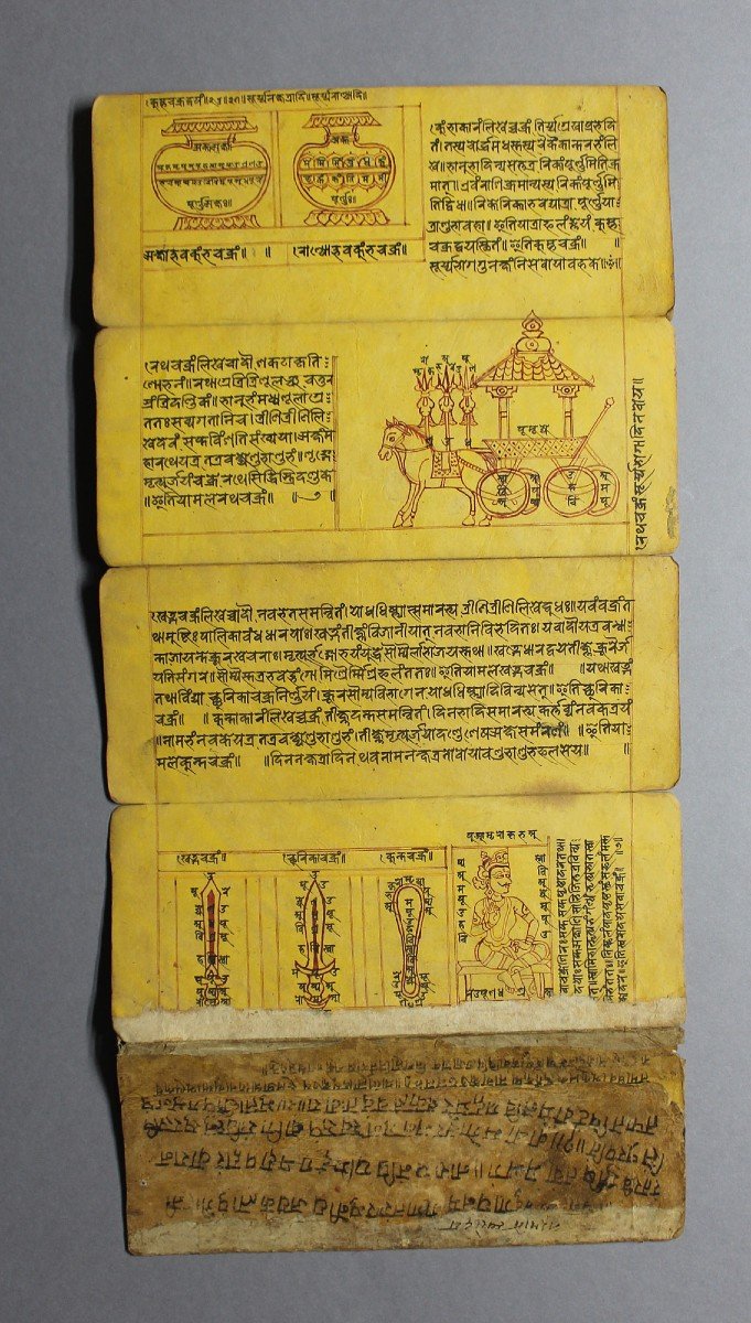 Livre De Magie Astrologique Swarodaya Népalais Ancien Manuscrit Hindou-photo-1