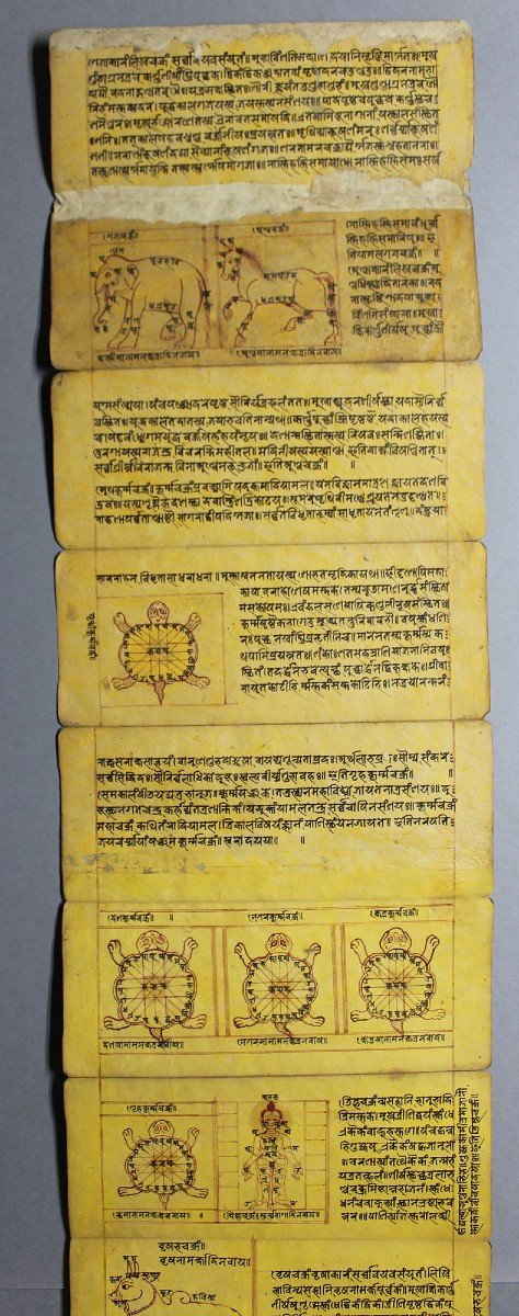 Livre De Magie Astrologique Swarodaya Népalais Ancien Manuscrit Hindou-photo-2