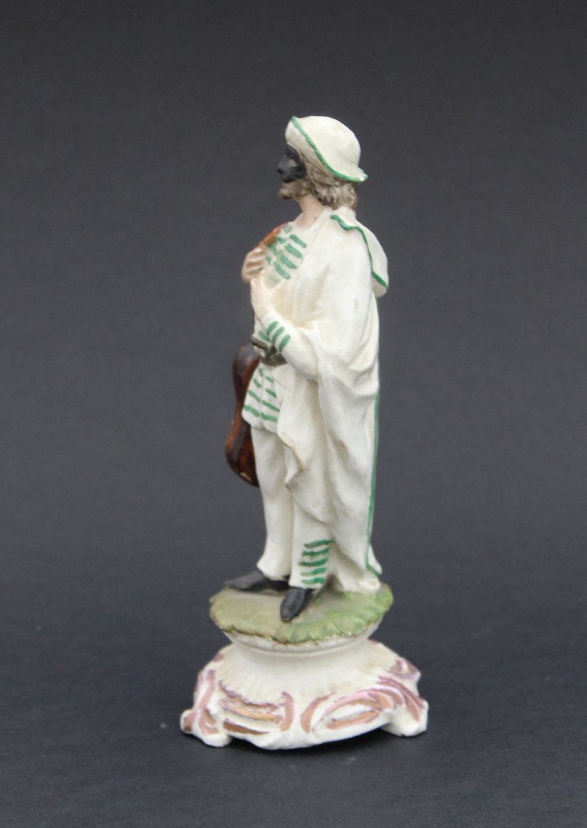 Figurine De La Commedia Dell'arte En Faïence Italienne-photo-3