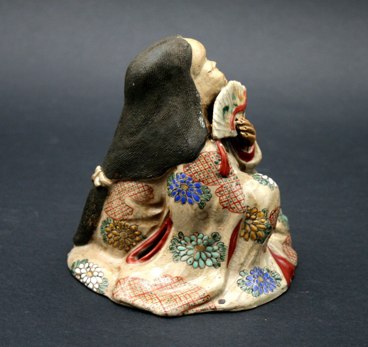 Rare Antique Japanese Ceramic Geisha Erotica Erotic Shunga 19th Century-photo-1