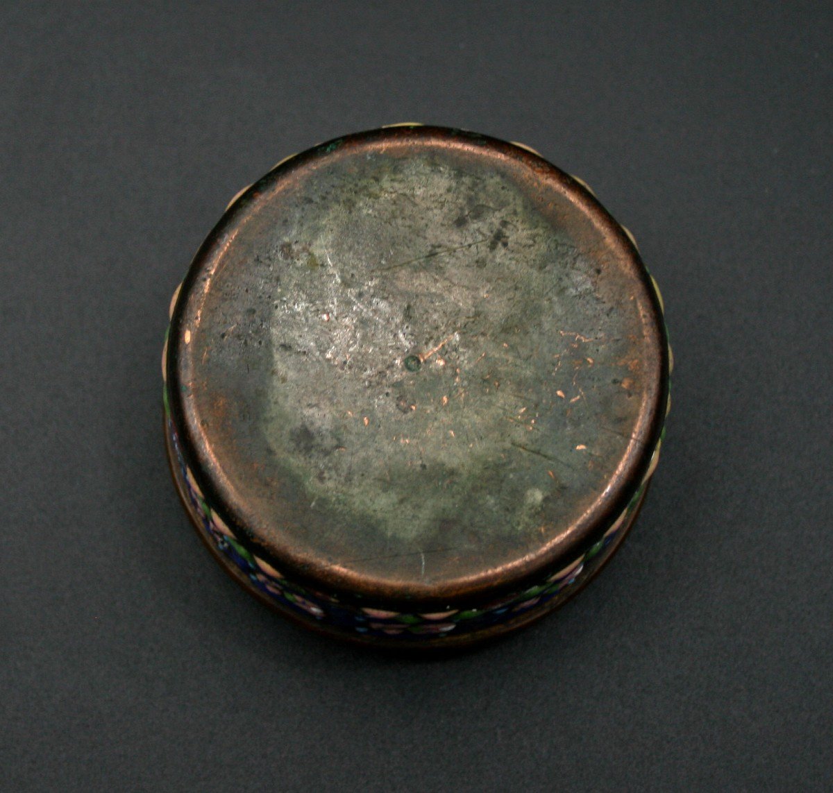 Antique Damascus Enamel Box Syria 19th Century Islamic-photo-2