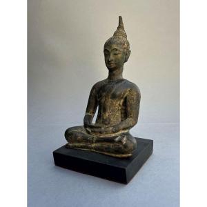 Bronze Meditation Buddha Thailand Lanna Period 15th Century