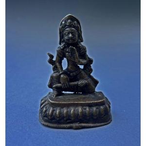 Bhima Bhīmasena Newari Népalais Bronze Hindou Bouddhiste Dieu Du Commerce Et De La Prospérité