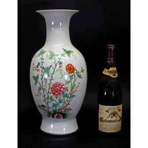 Grand vase antique en porcelaine chinoise chine design d'intérieur décoratif