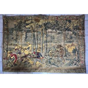 Ateliers D’art De Rambouillet -antique French Tapestry  The Hunt Of Maximilian - Gobelins XVII