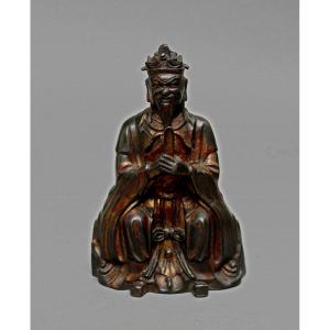 Figure Antique En Bronze Chinois d'Un Immortel