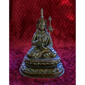 Padmasambhava Guru Rinpoche Antique Tibetan Bronze. Tibet. Buddhist. Buddha.