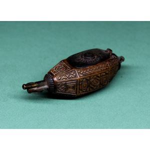  Afghan Caucasian Ethnic Carved Wooden Opium Box 