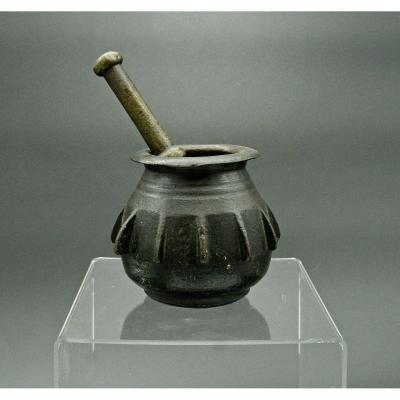 Antique Ottoman Apothecary Mortar & Pestle Bronze C17th