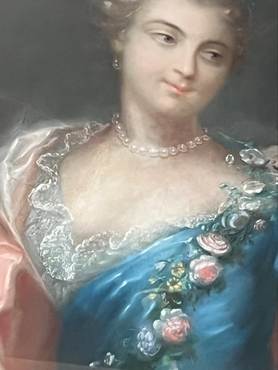 Pastel, 18th Century French School-photo-2