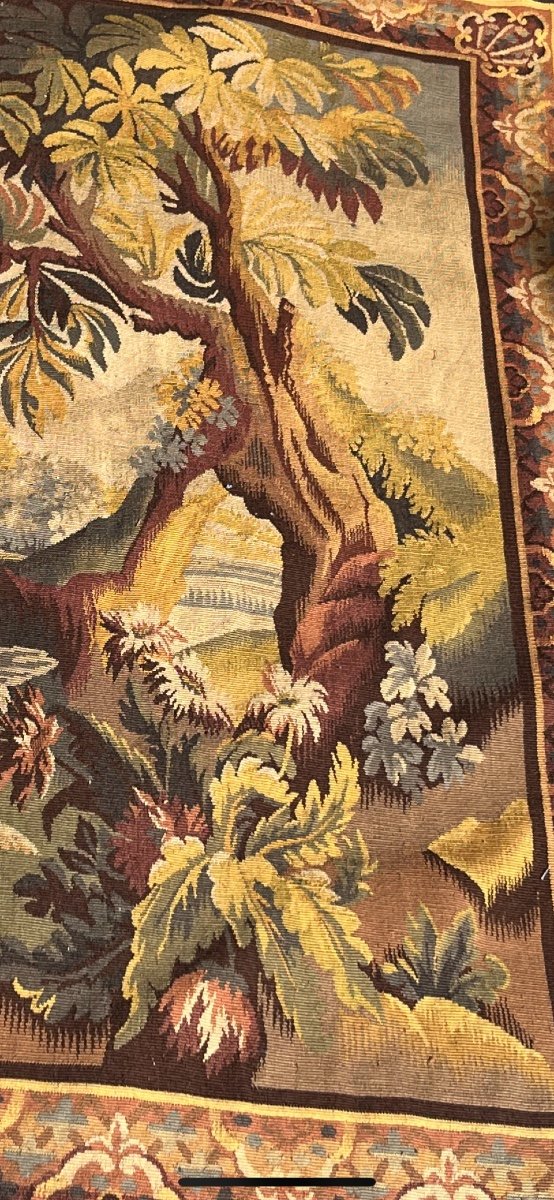 Aubusson Tapestry, 19th Century Greenery.-photo-3