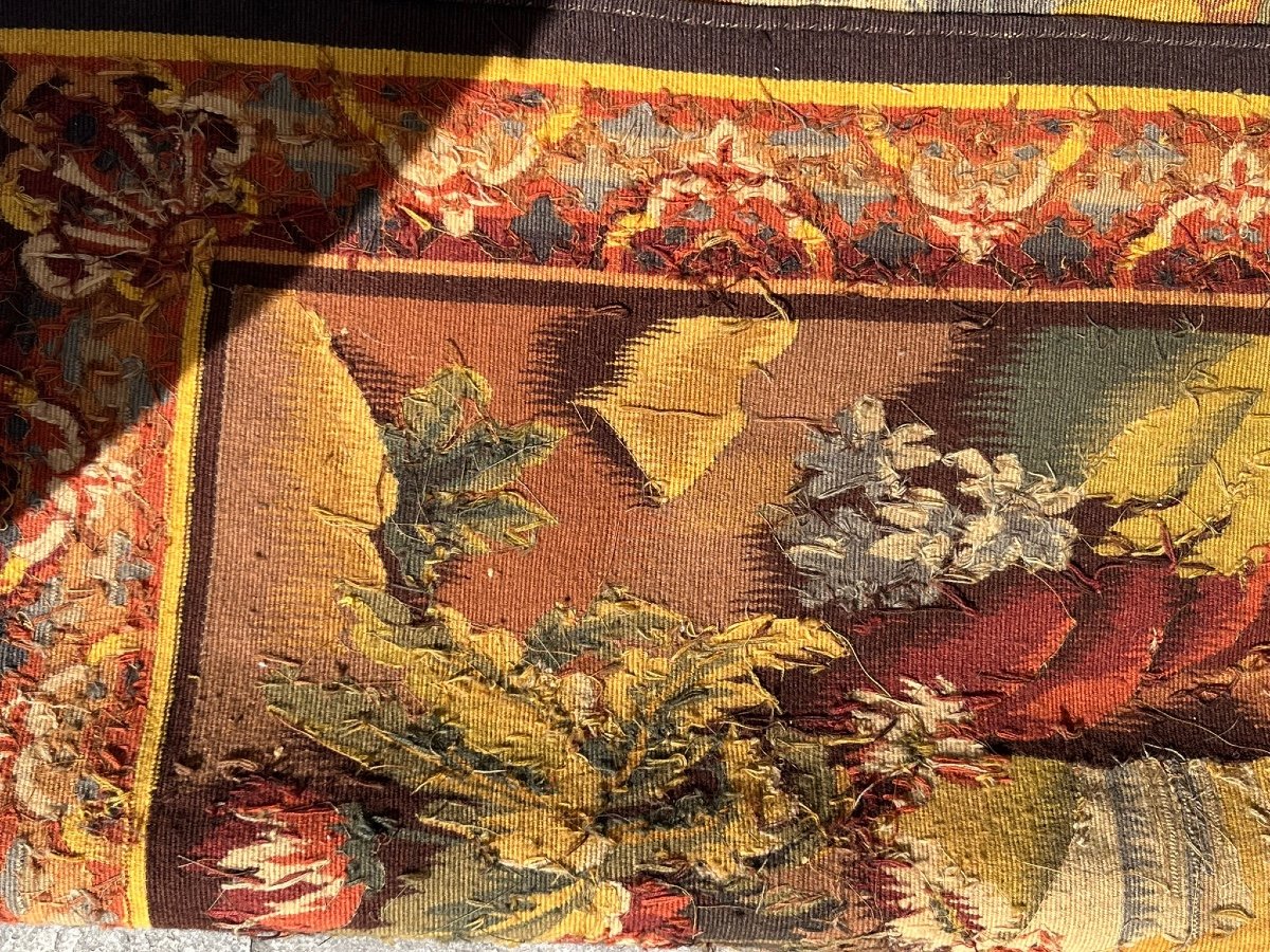 Aubusson Tapestry, 19th Century Greenery.-photo-4