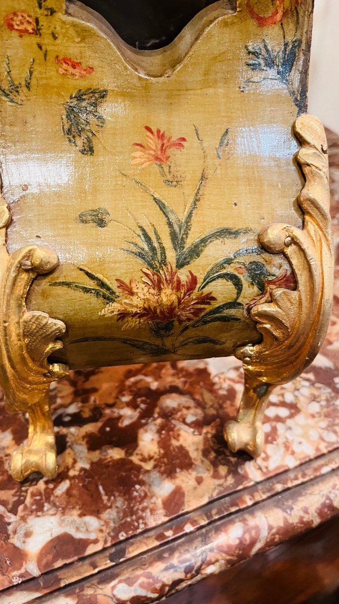 Cartel And Its Louis XV Period Wall Console.-photo-3