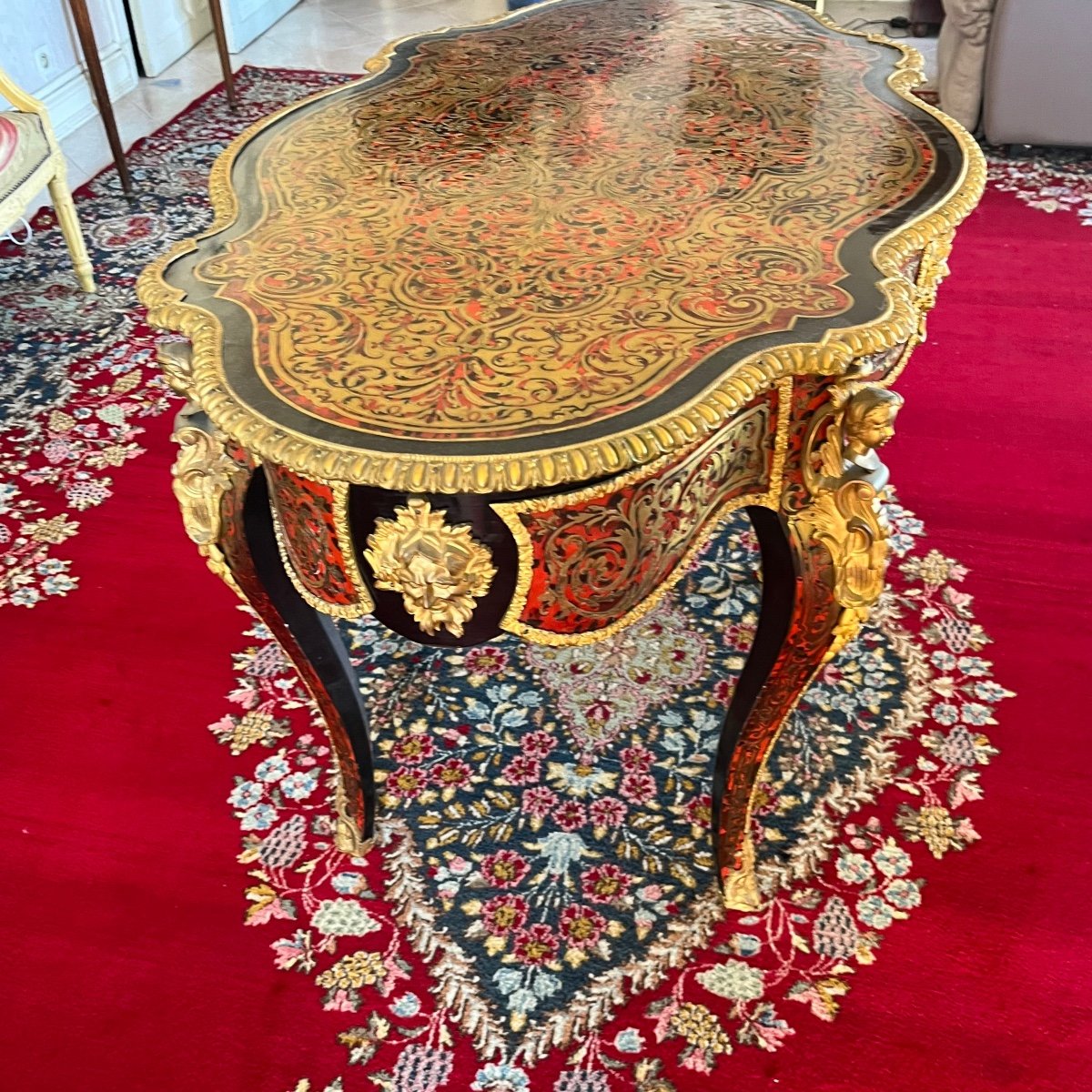 Table De Milieu, Marqueterie Boulle, Napoléon III-photo-2