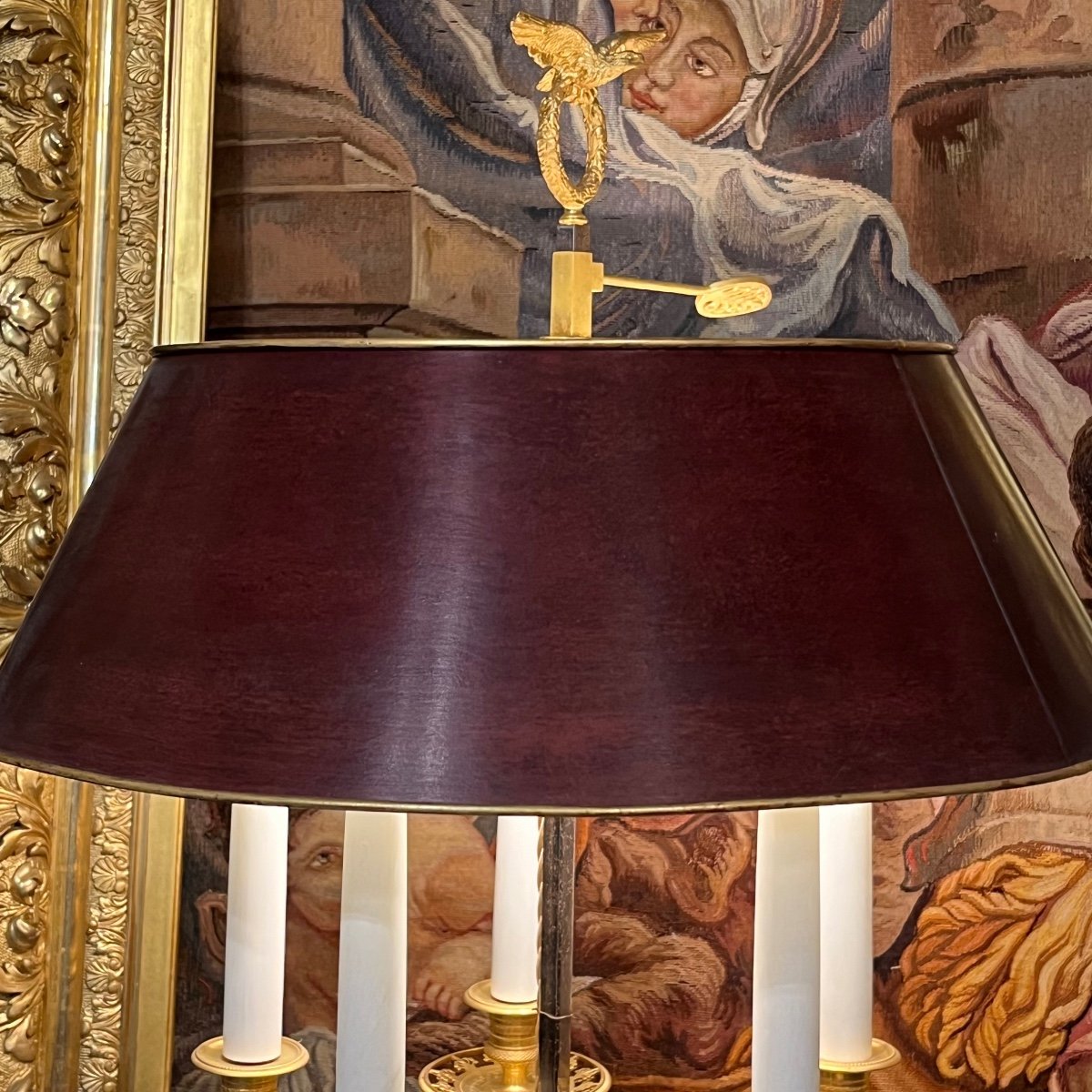 Maison Delisle, Lampe Bouillotte De Style Empire.-photo-2