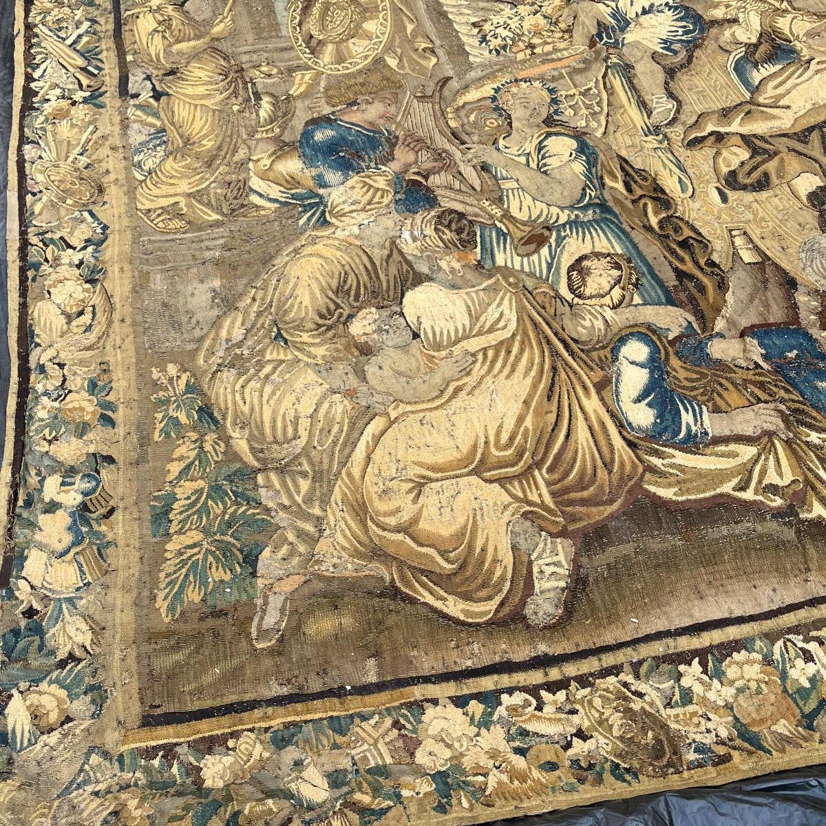 Tapisserie Aubusson, Le Triomphe D’Alexandre XVIIe-photo-4